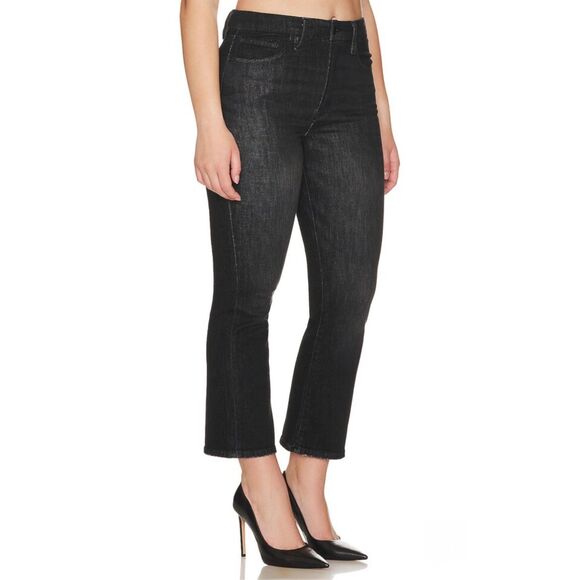 Good American Good Legs Cropped Mini Bootcut Jeans Size 12/31 - Picture 2 of 12